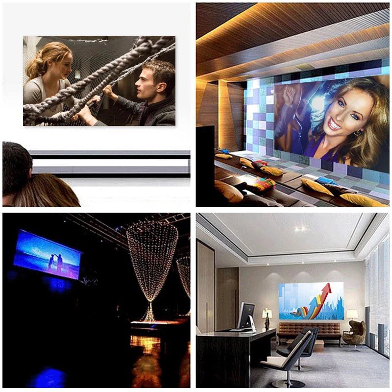 Magcubic Simple Projector Screen 16:9 Foldable Projection 72inch Curtain Portable Home Cinema Theater Movie Outdoor Office